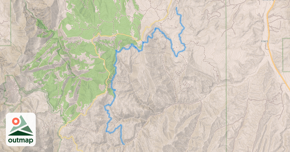 Map of Blackhawk Trail
