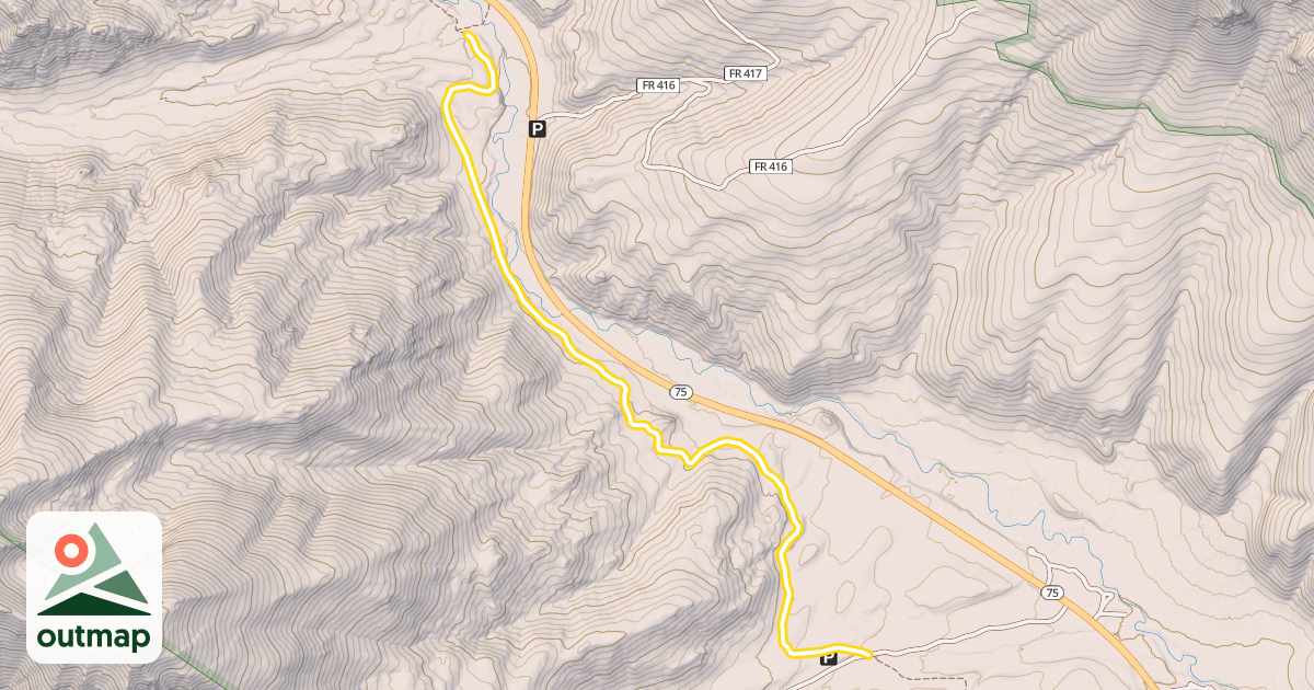 Map of Harriman Trail