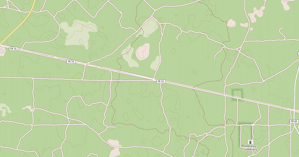 Map preview of USFS National Forest System Roads {30A840F3-CE5A-48EC-A9D7-031F6CB499F8}