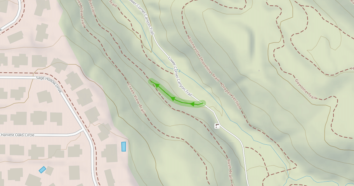 Map preview of Rush Access Trail