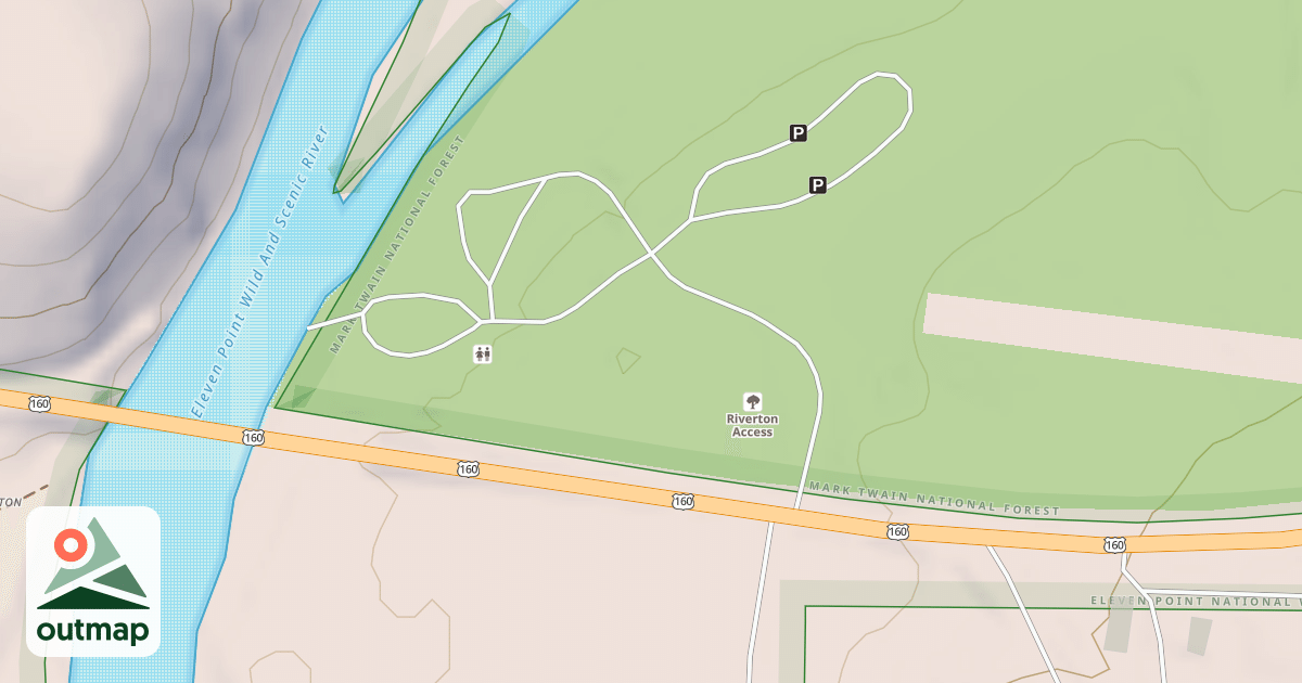 Map of RIVERTON EAST RECREATION AREA