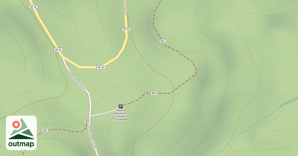 Map of USFS Motor Vehicle Use Map Roads {62350DD9-C77B-433D-8234-ED72390B8D15}