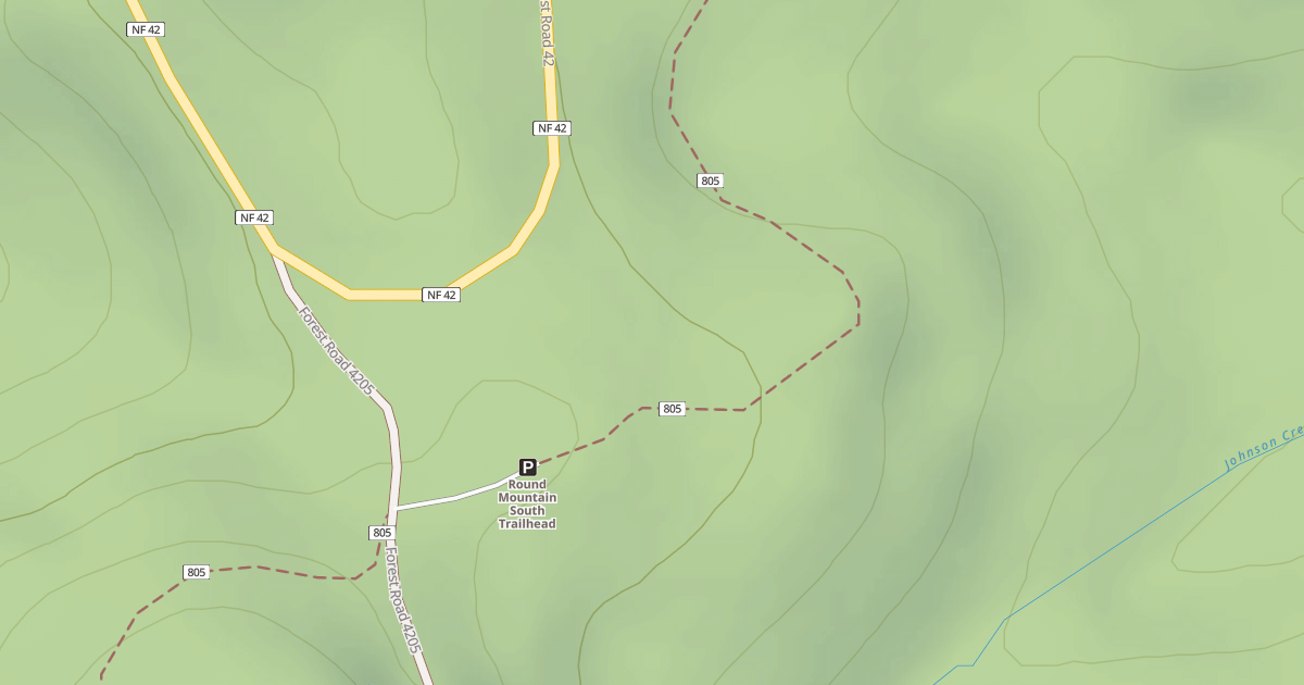 Map preview of USFS Motor Vehicle Use Map Roads {62350DD9-C77B-433D-8234-ED72390B8D15}