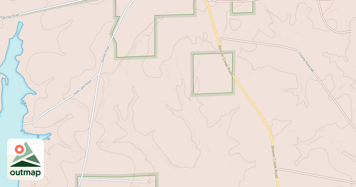 Map of BARNEY CREEK