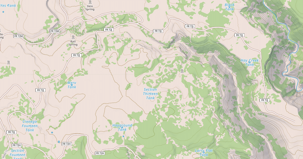 Map preview of USFS National Forest System Roads {97704BCF-C4DF-406F-9038-89CB8B23FCFE}