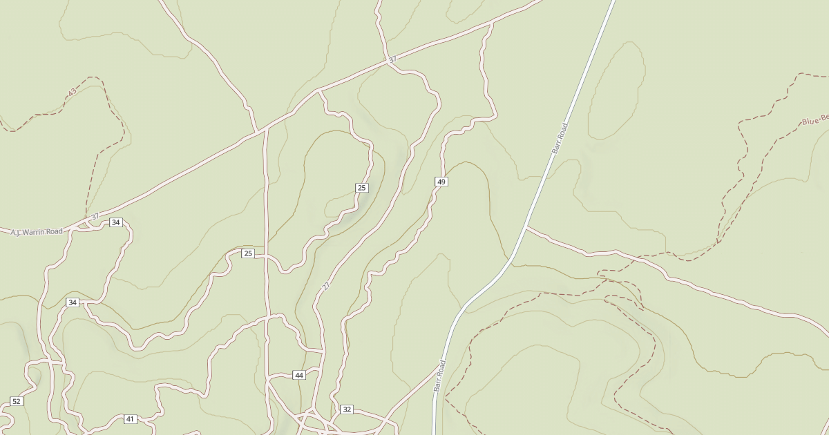 Map preview of Cline Buttes Shared Use Rd 37