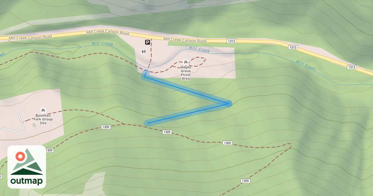 Map of Maple Grove Connector Trail
