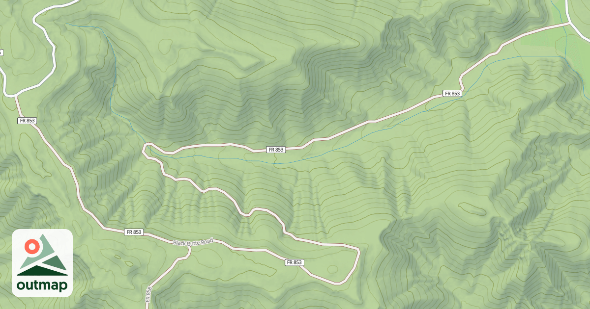 Map of BLACK BUTTE