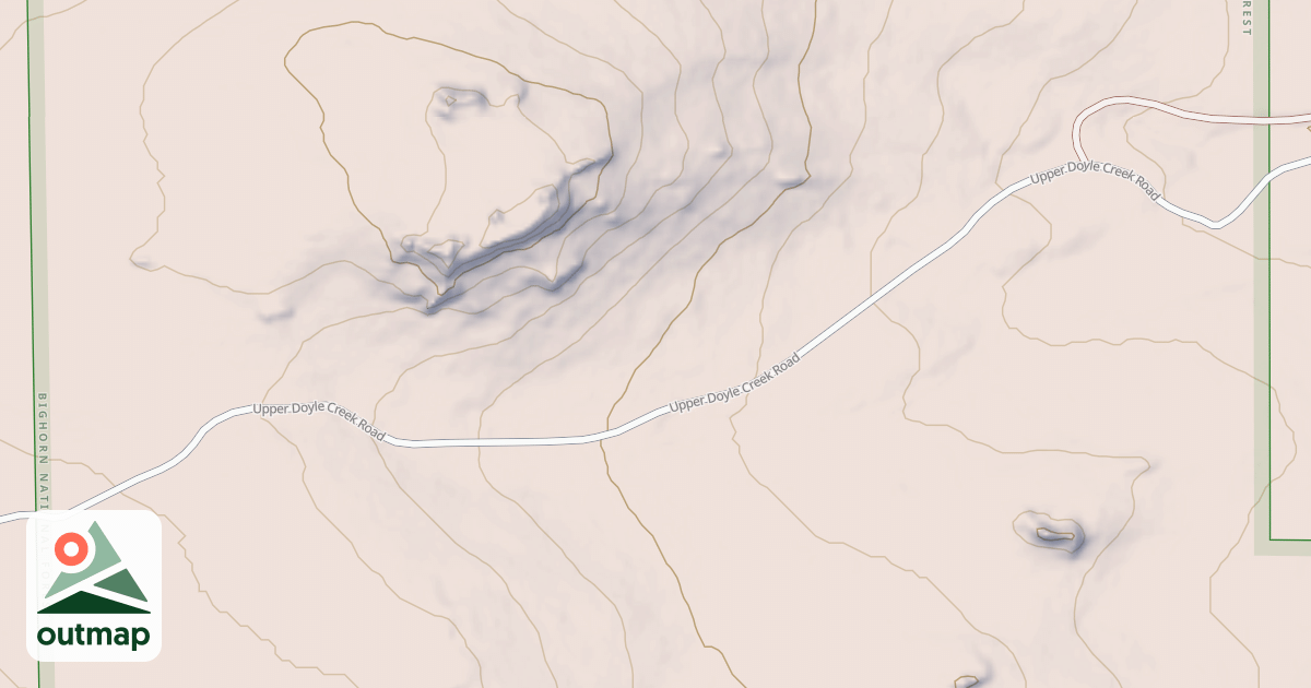 Map of UPPER DOYLE