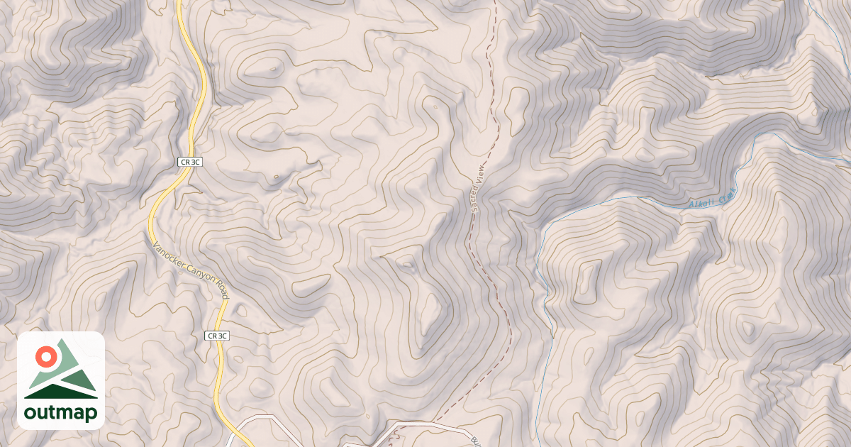 Map of EAST RIM BR 1A