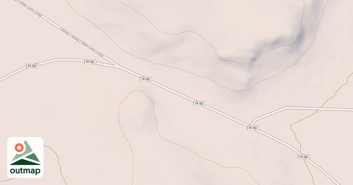 Map of SANDY-CADDY CREEK LOOP