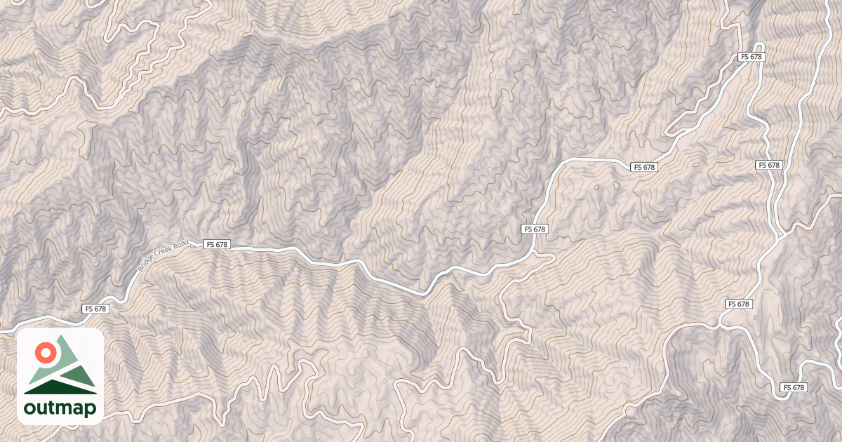 Map of BRIDGE CREEK