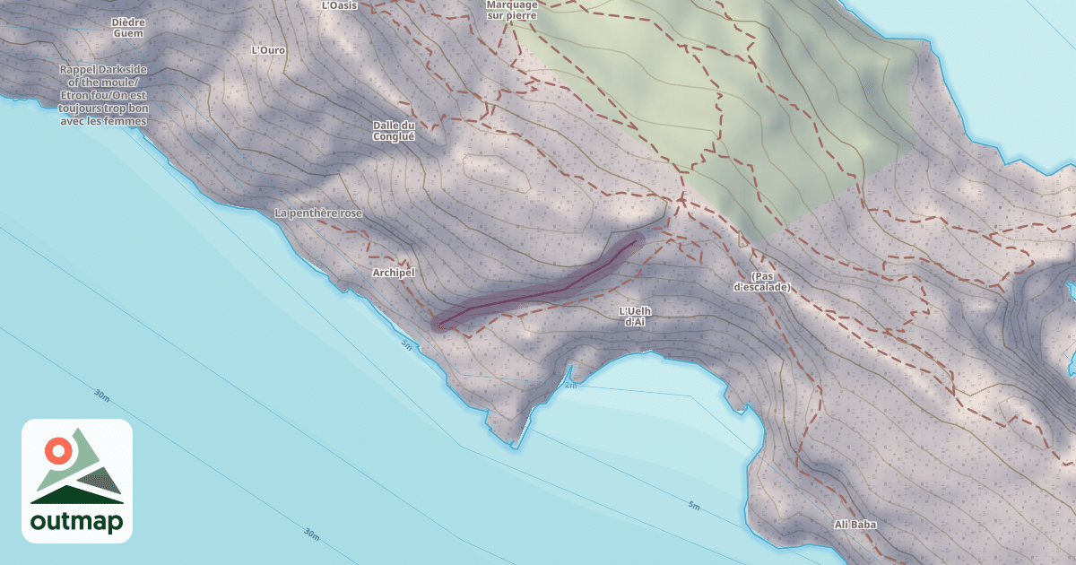 Map of Falaise Lui d'Ai