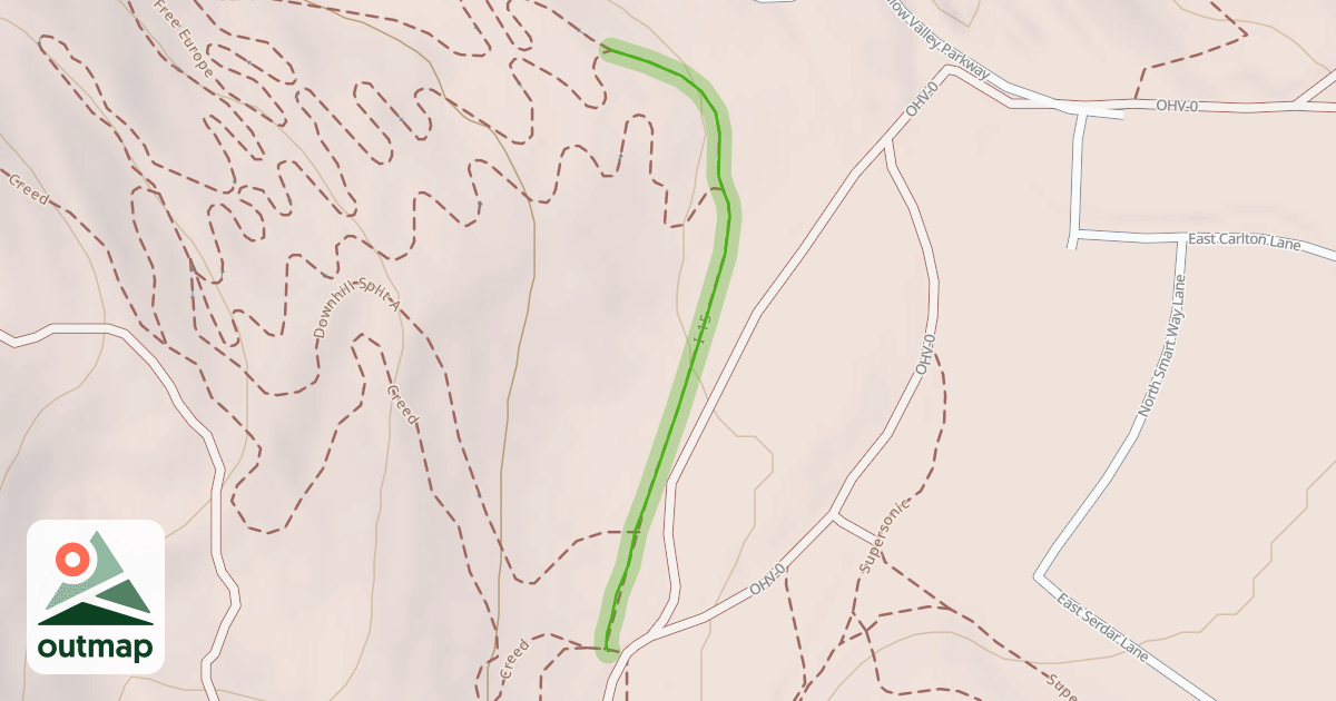 Map of I-15 Trail