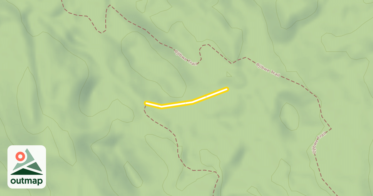 Map of North End Ski Trail