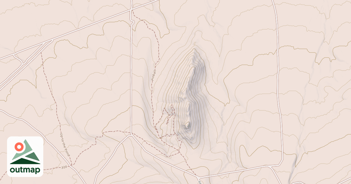 Map of Bloody Shins Trail