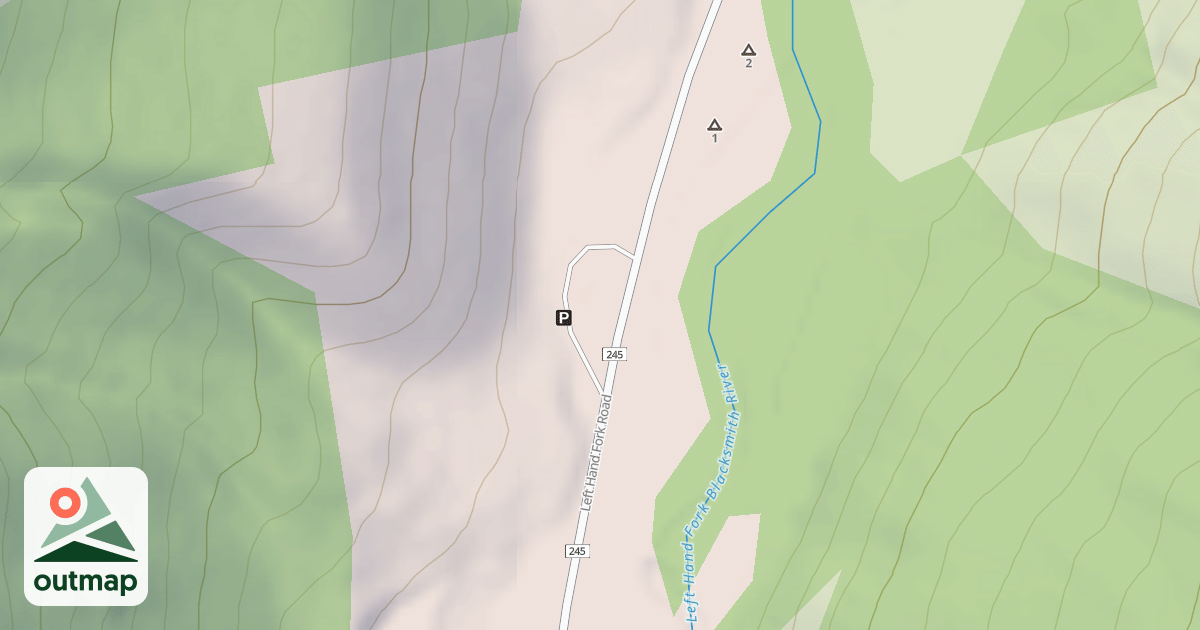 Map of LEFT HAND LOOP