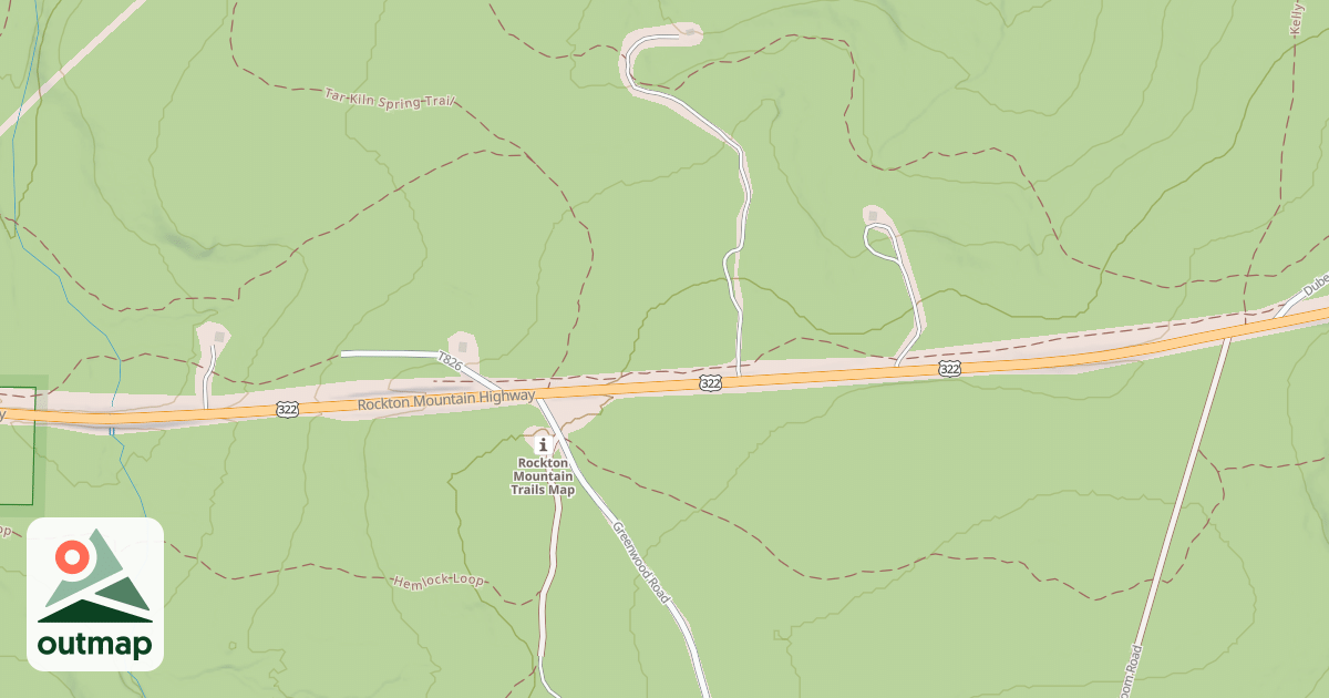 Map of S.B. Elliott State Park Snowmobile Trails