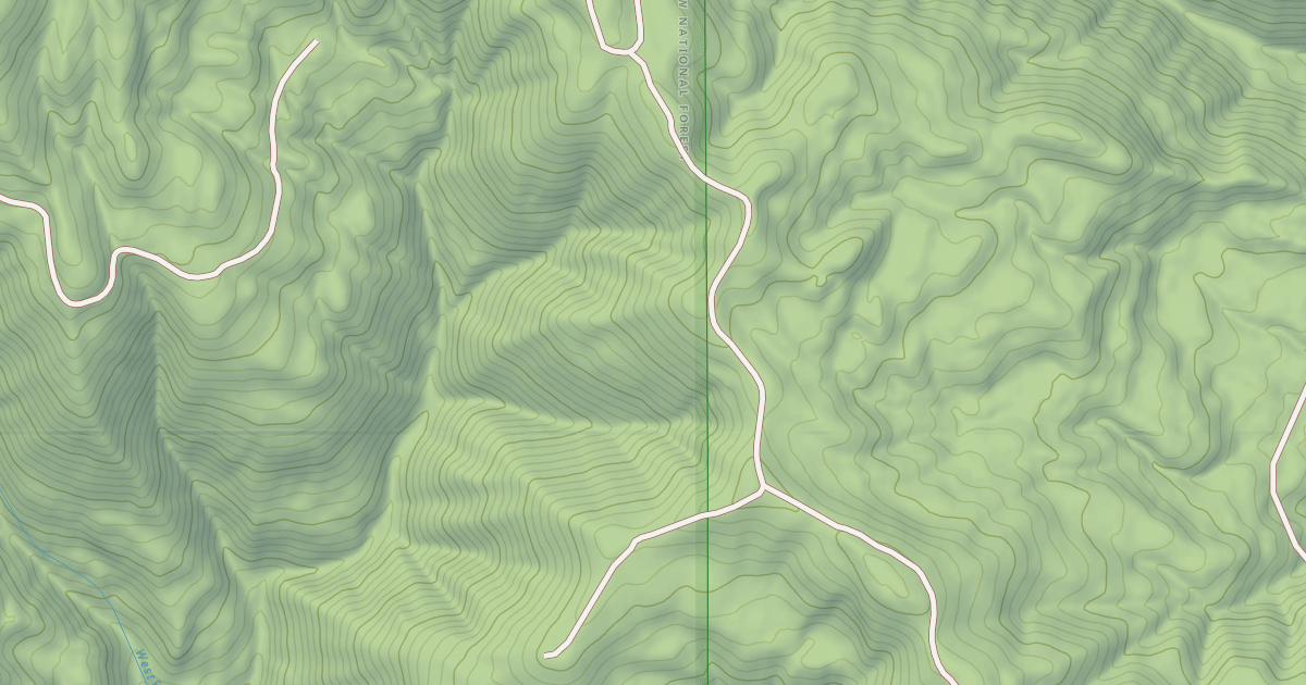Map preview of USFS Motor Vehicle Use Map Roads {9052845D-9BA4-4250-8E19-7BBBC24AEA0F}