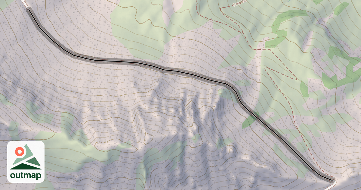Map of Sunday Saddle Road