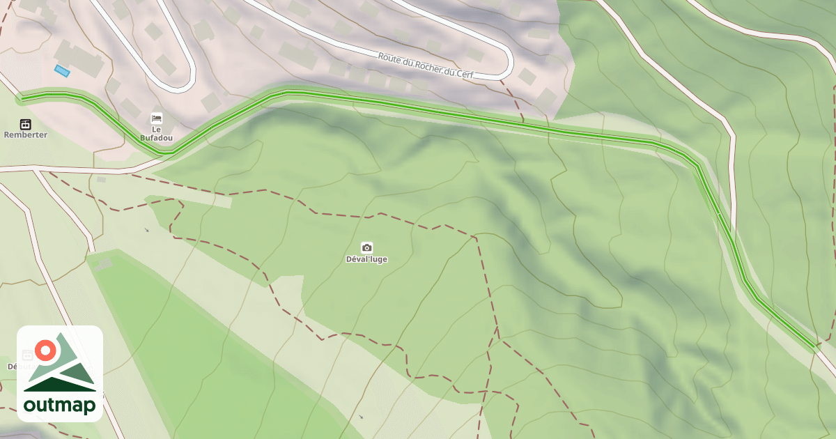 Map of Rocher du Cerf