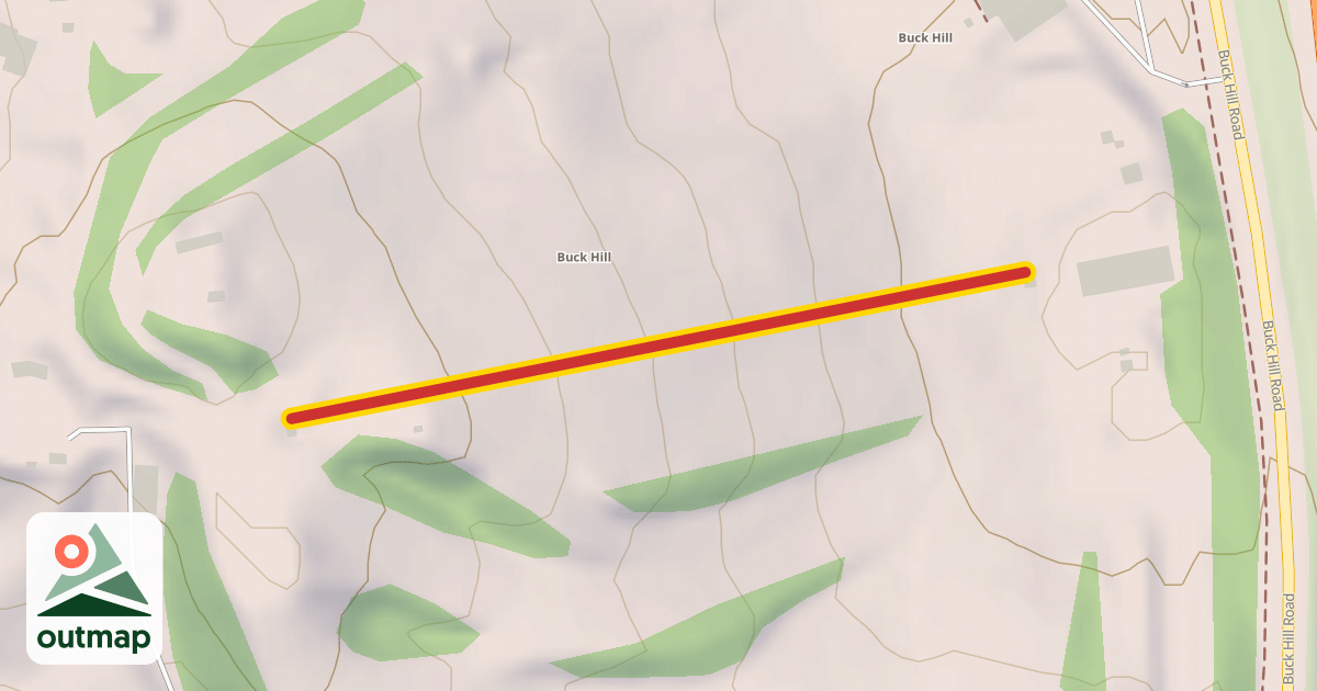 Map of Kildow's Climb Rope Tow