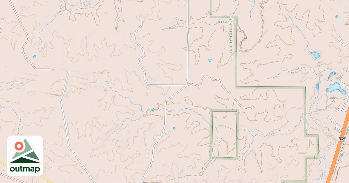 Map of Claiborne Woodworth