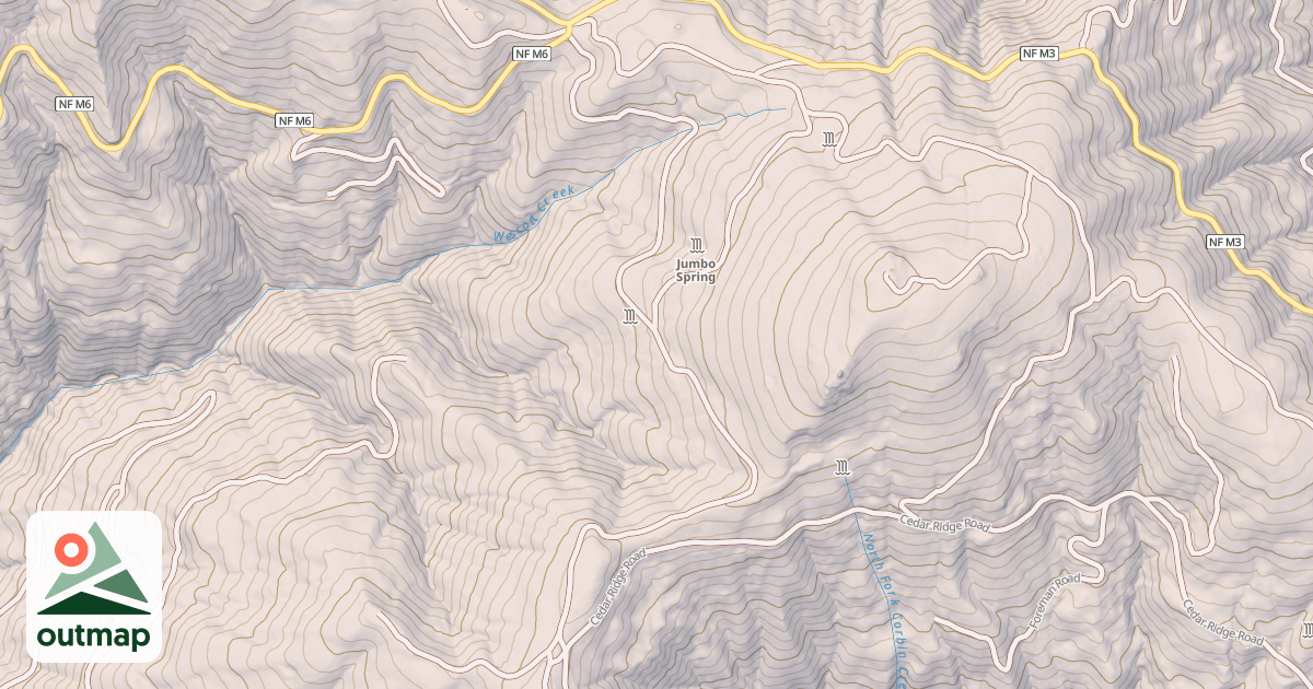 Map of LOWER JUMBO SPRINGS