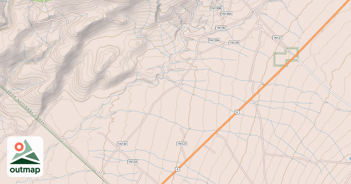 Map of USFS Motor Vehicle Use Map Roads {0FC482B3-4F50-435F-8771-A9B4B9D08166}