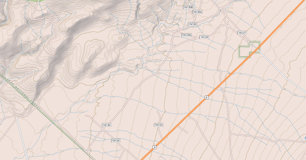 Map preview of USFS Motor Vehicle Use Map Roads {0FC482B3-4F50-435F-8771-A9B4B9D08166}