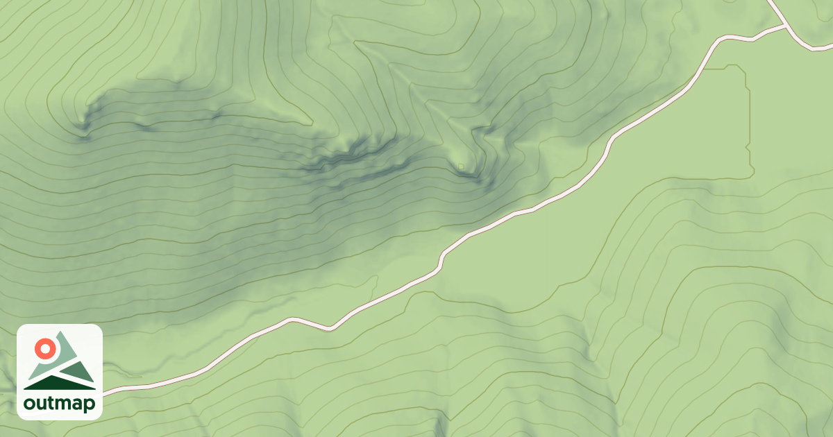 Map of LOWER BROCK CANYON