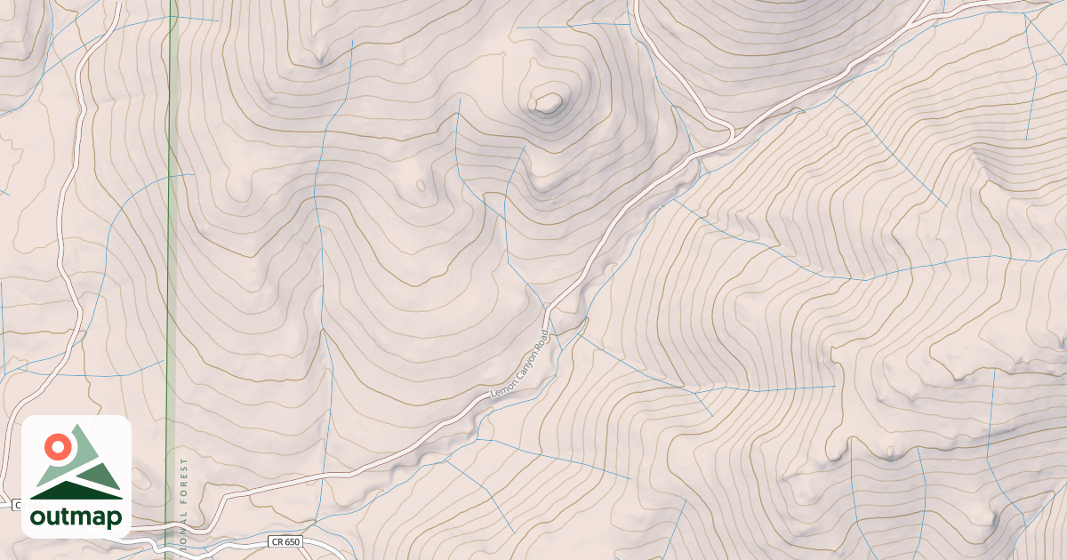 Map of DARK CANYON