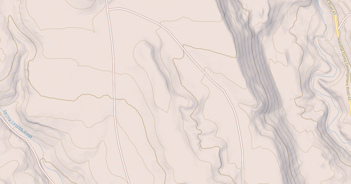 Map preview of USFS National Forest System Roads {315AA097-745C-4BEA-A769-C85367CFE8DD}