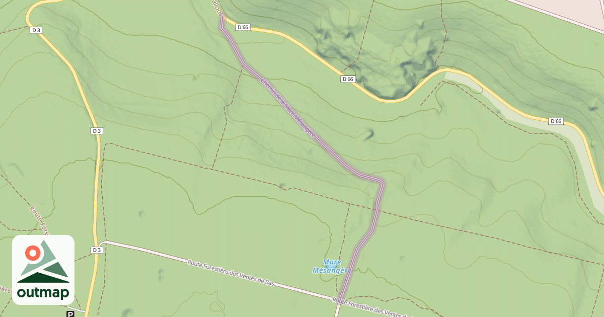 Map of Chemin de la Mare Mésangère