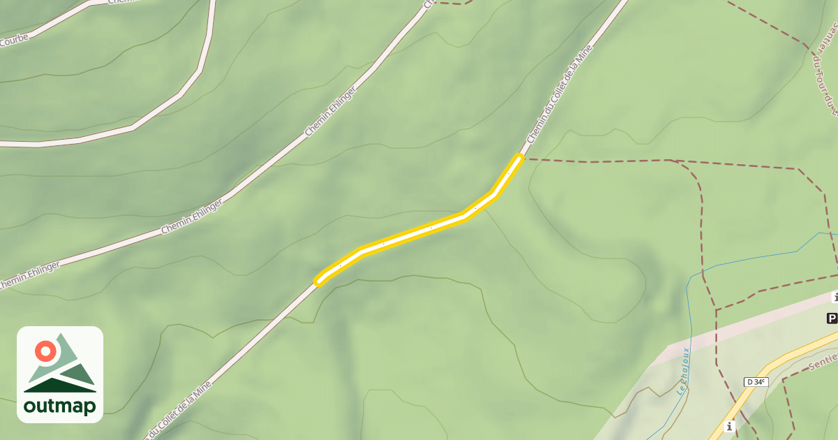 Map of Chemin du Collet de la Mine