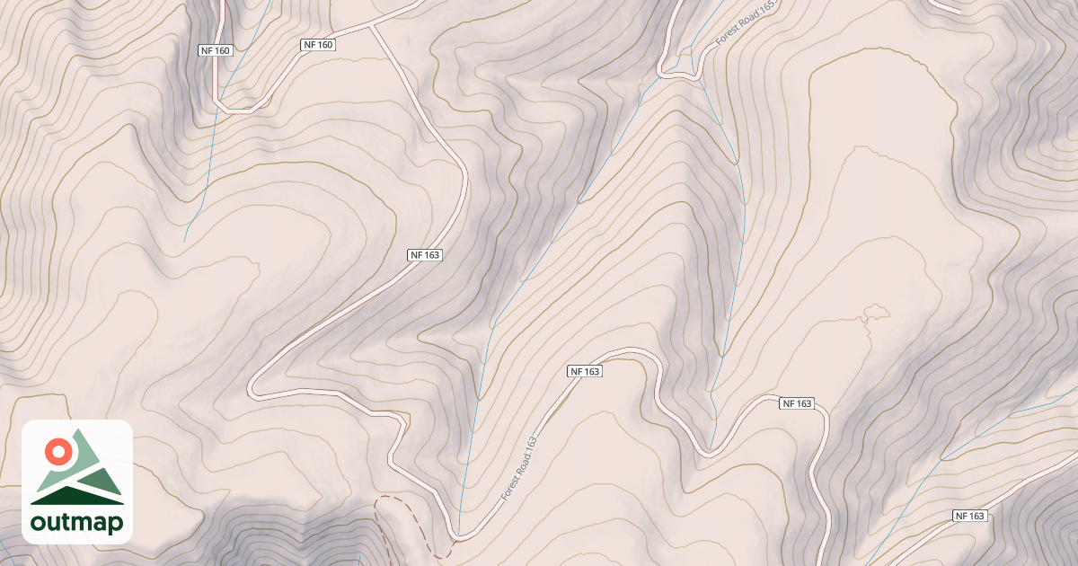 Map of PINKHAM BUTTE / BRACKEN RIDGE