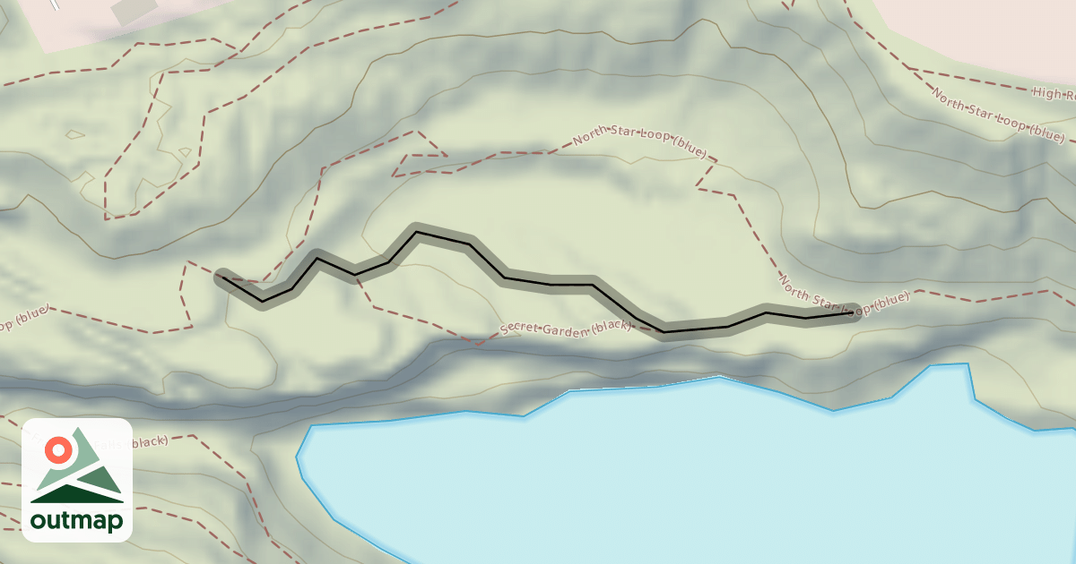 Map of Secret Garden (black)