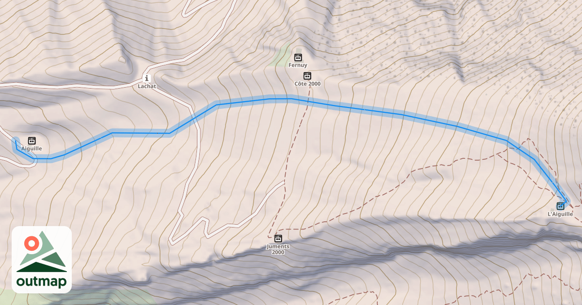 Map of L'Aiguille