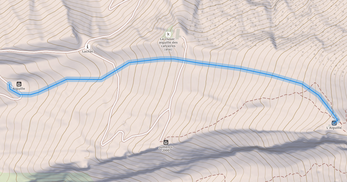 Map preview of L'Aiguille