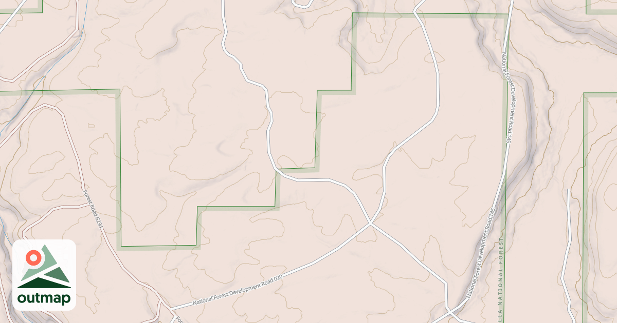 Map of USFS Motor Vehicle Use Map Roads {BCF90F0D-A8F8-4180-8901-EB755A5D0B00}