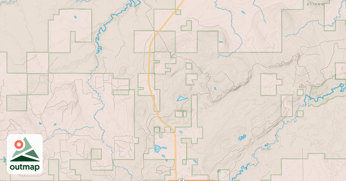 Map of BERGLAND SNOWMOBILE #1
