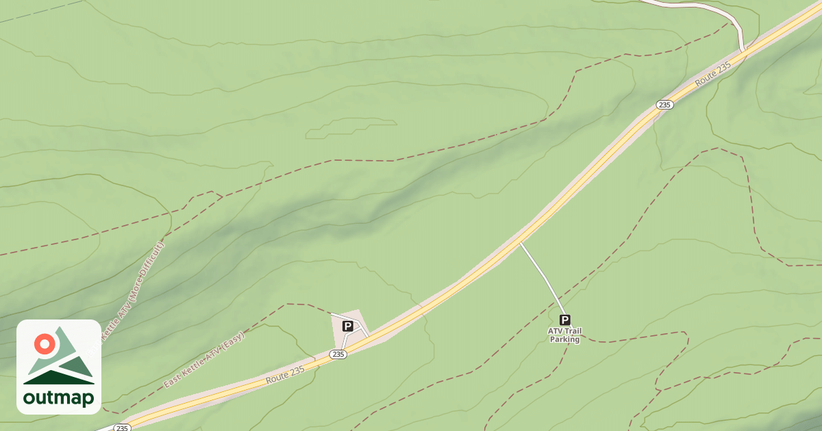 Map of East Kettle ATV Trail System