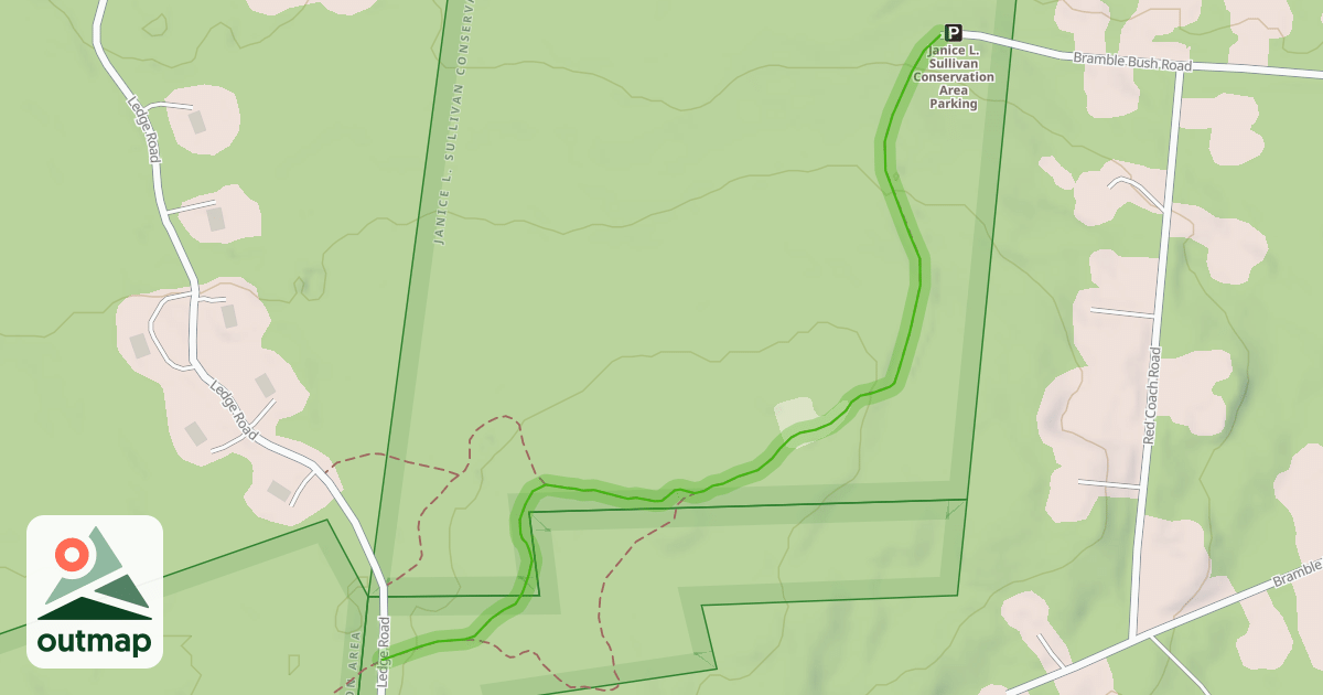 Map of Bule Trail Janice L. Sullivan Conservation Area