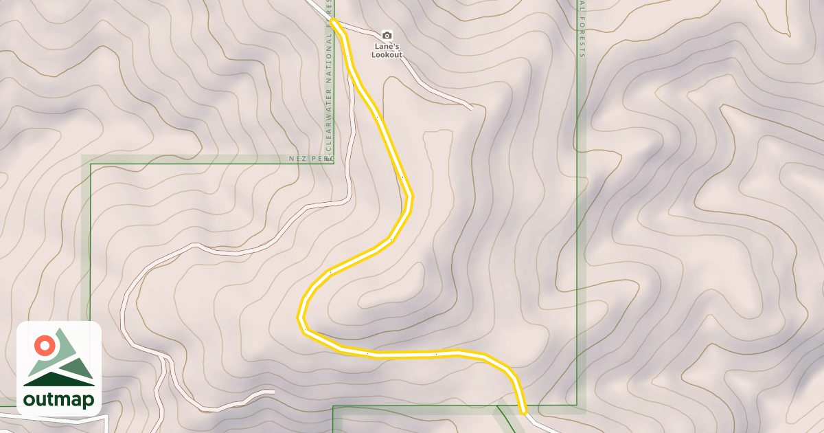 Map of National Forest Development Road 377