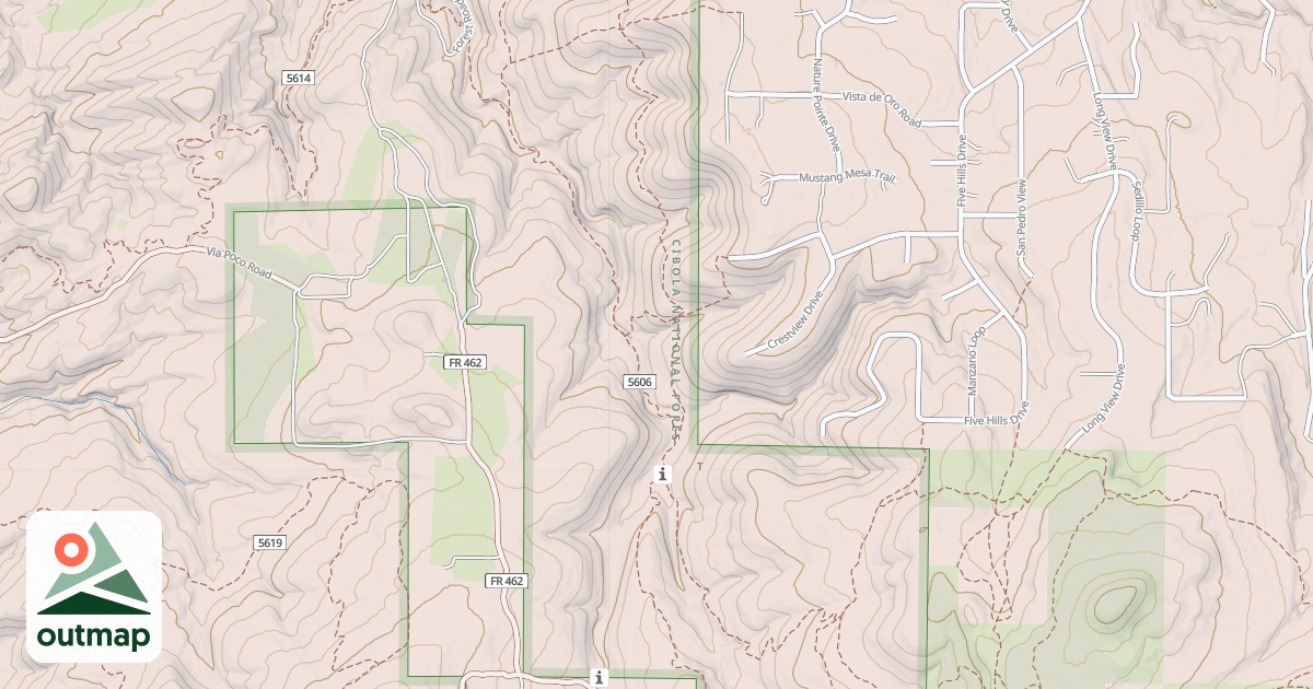 Map of LOWER PINE