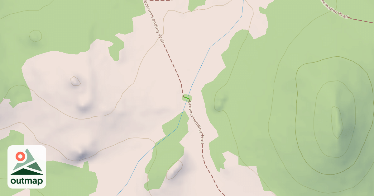Map of Browns Landing Trail