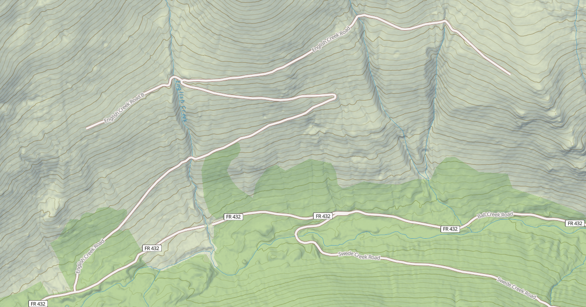 Map preview of ENGLISH CREEK