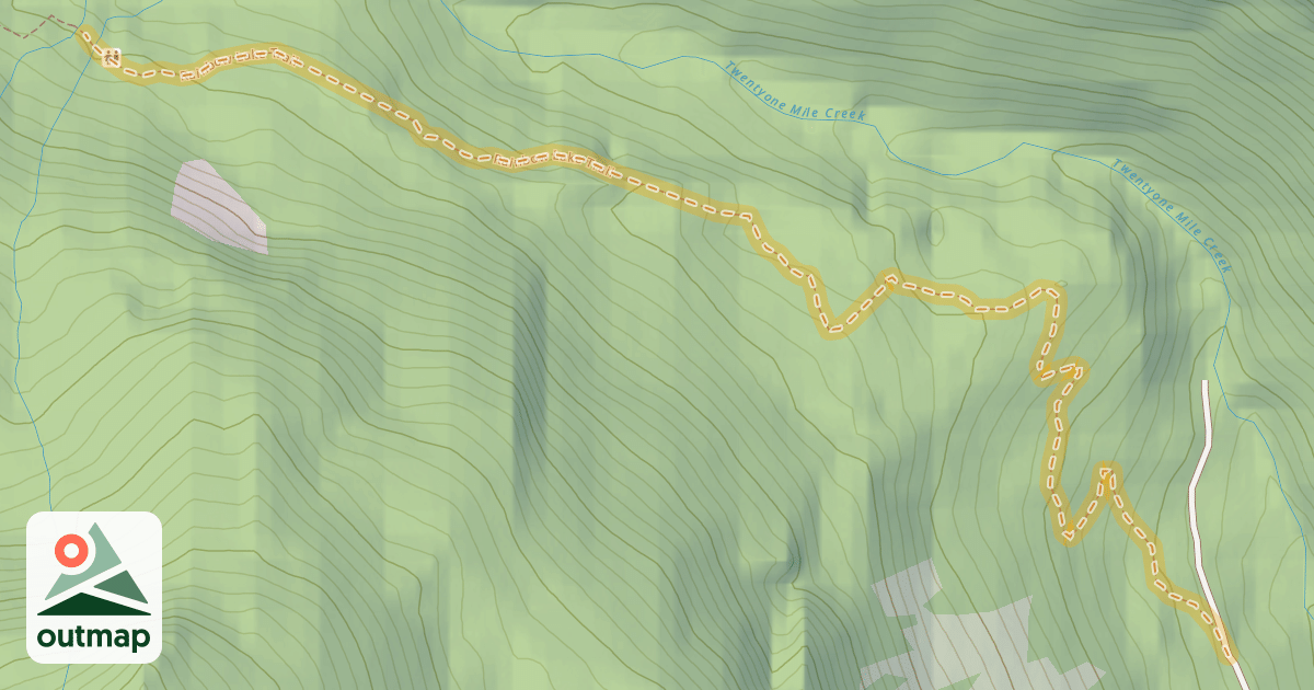 Map of Rainbow Lake Trail