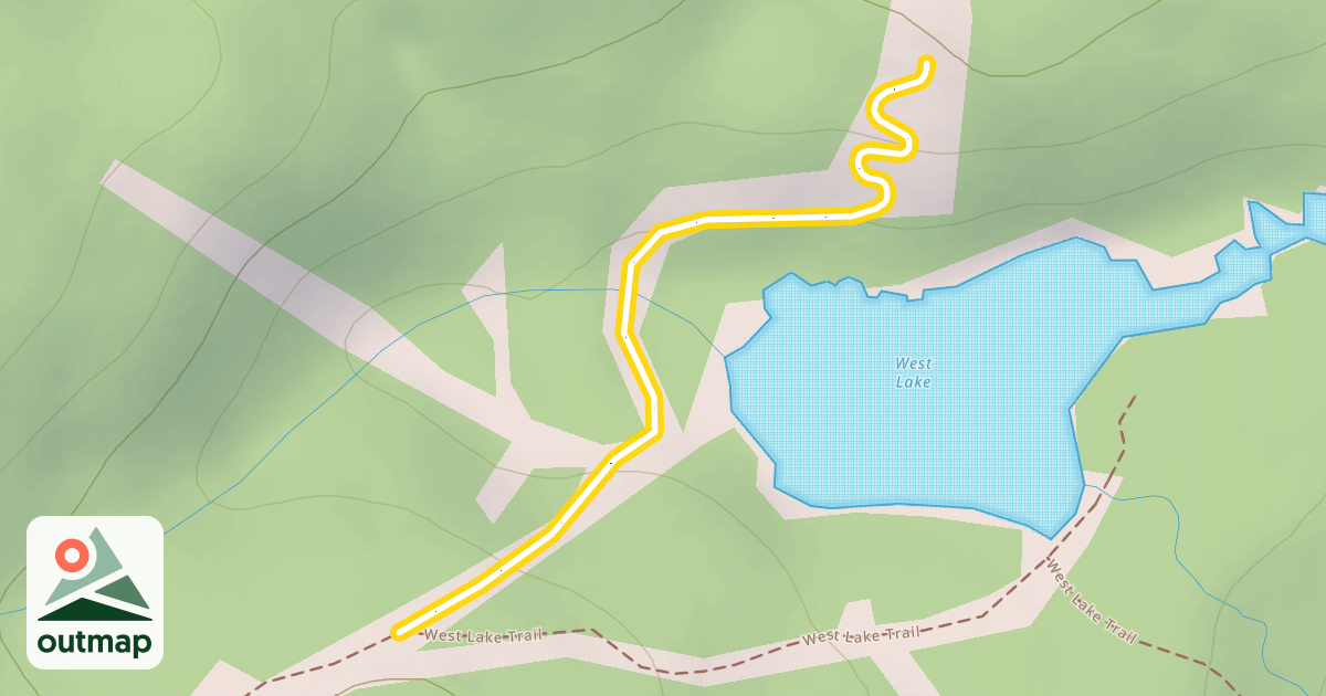 Map of West Lake Weir