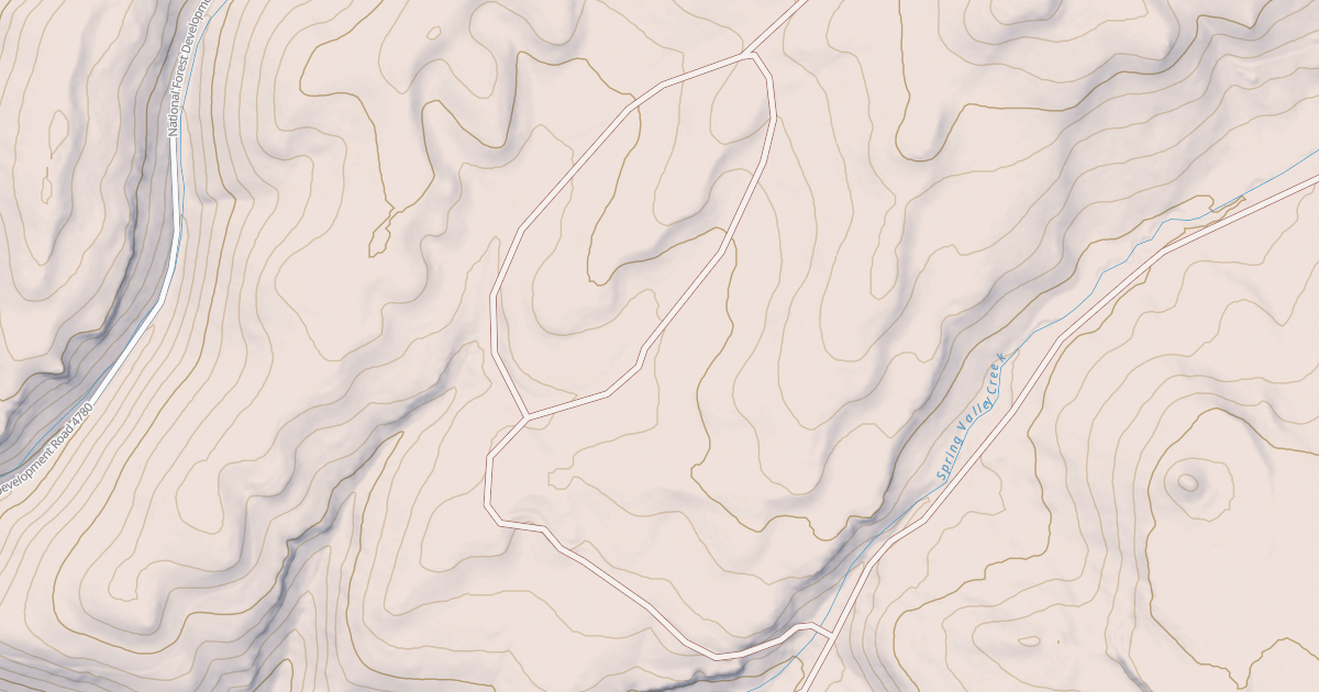 Map preview of USFS National Forest System Roads {0861850B-D230-487C-B123-1BBBD54F2227}